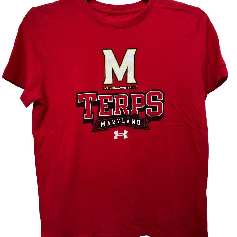 University of Maryland College Park Terrapins Under Armour Youth Tee Shirt, YXL